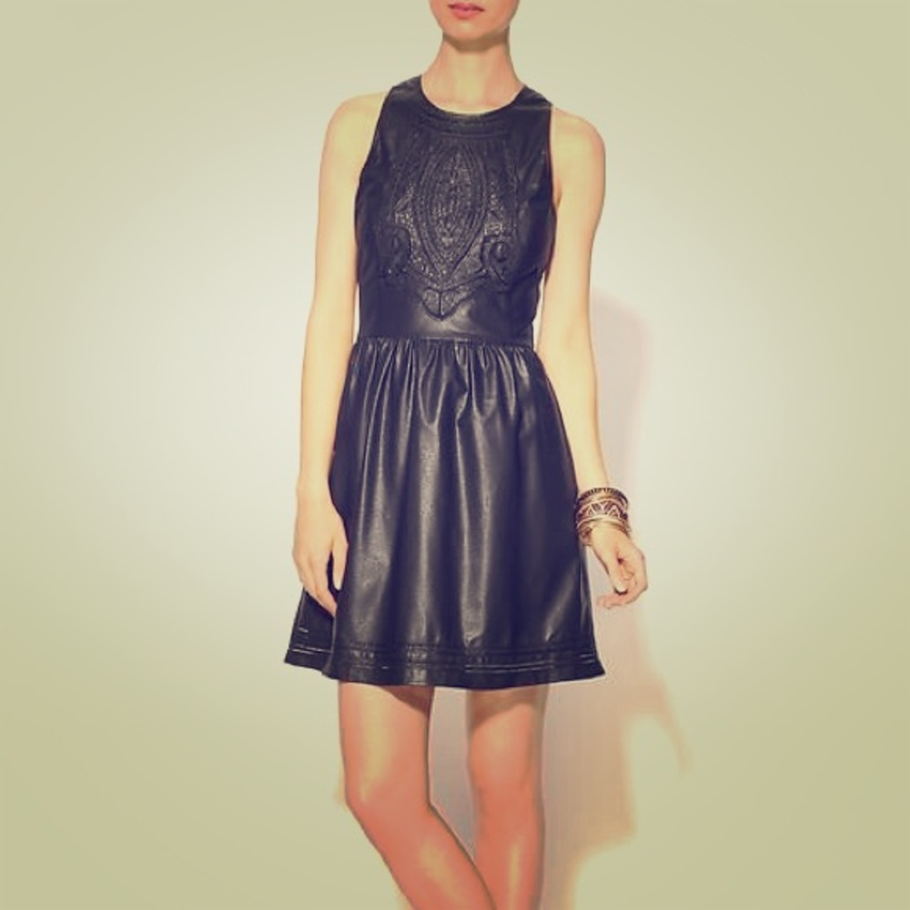 Sabine Blac Solange Vegan Leather dress, M